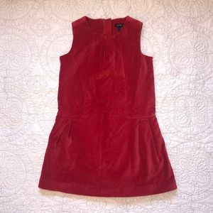 NWT- Gap - Girls Red Velvet Dress